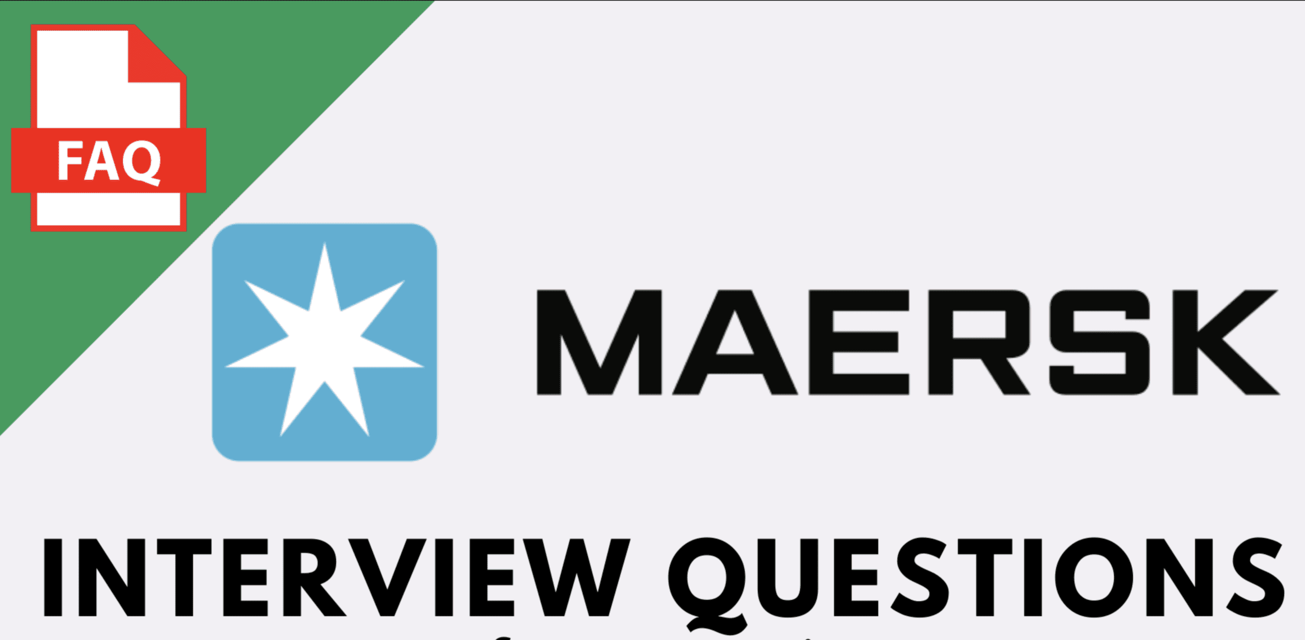 maersk interview questions